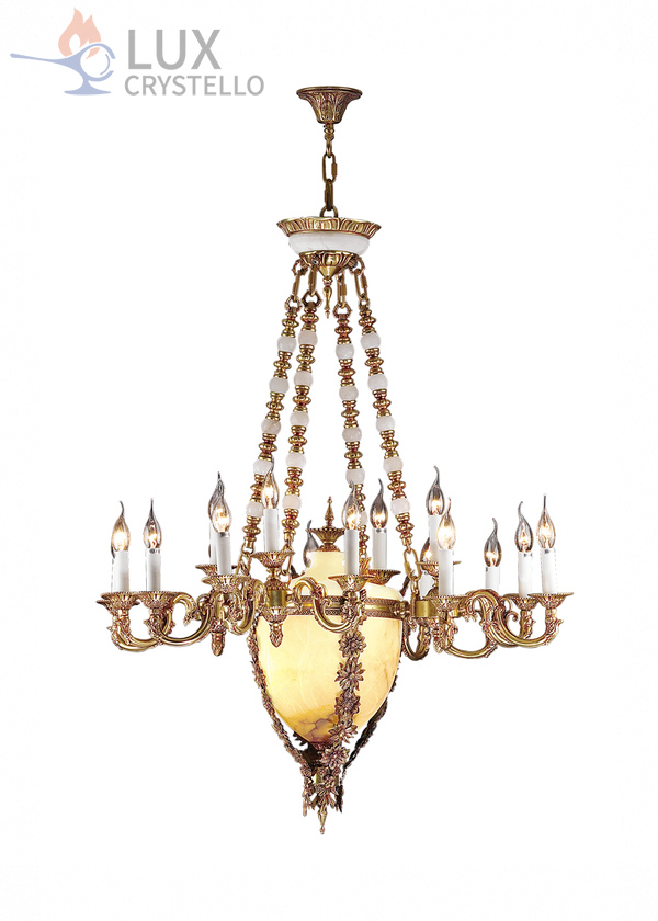 French Style Brass Chandelier-MD4104-16+2 French Style Brass Chandelier-MD4104-16+2