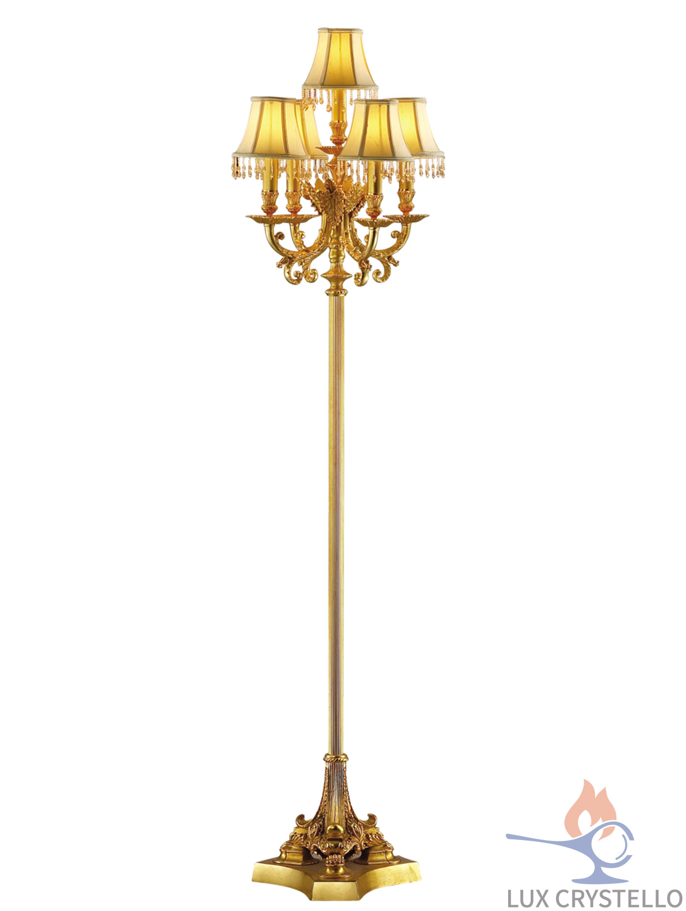 french style Brass floor lamps manufacturer-ML0807-4+1