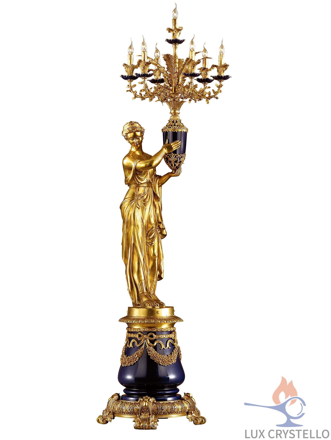 french style Brass floor lamps manufacturer-ML1322-6+1A-right
