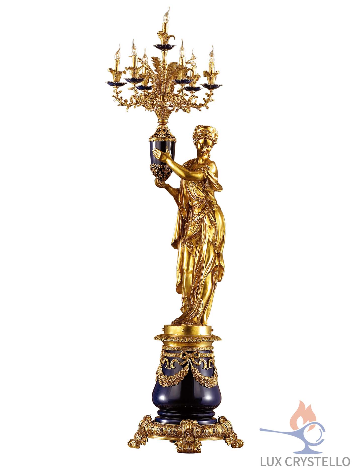 french style Brass floor lamps manufacturer-ML1322-6+1B-left