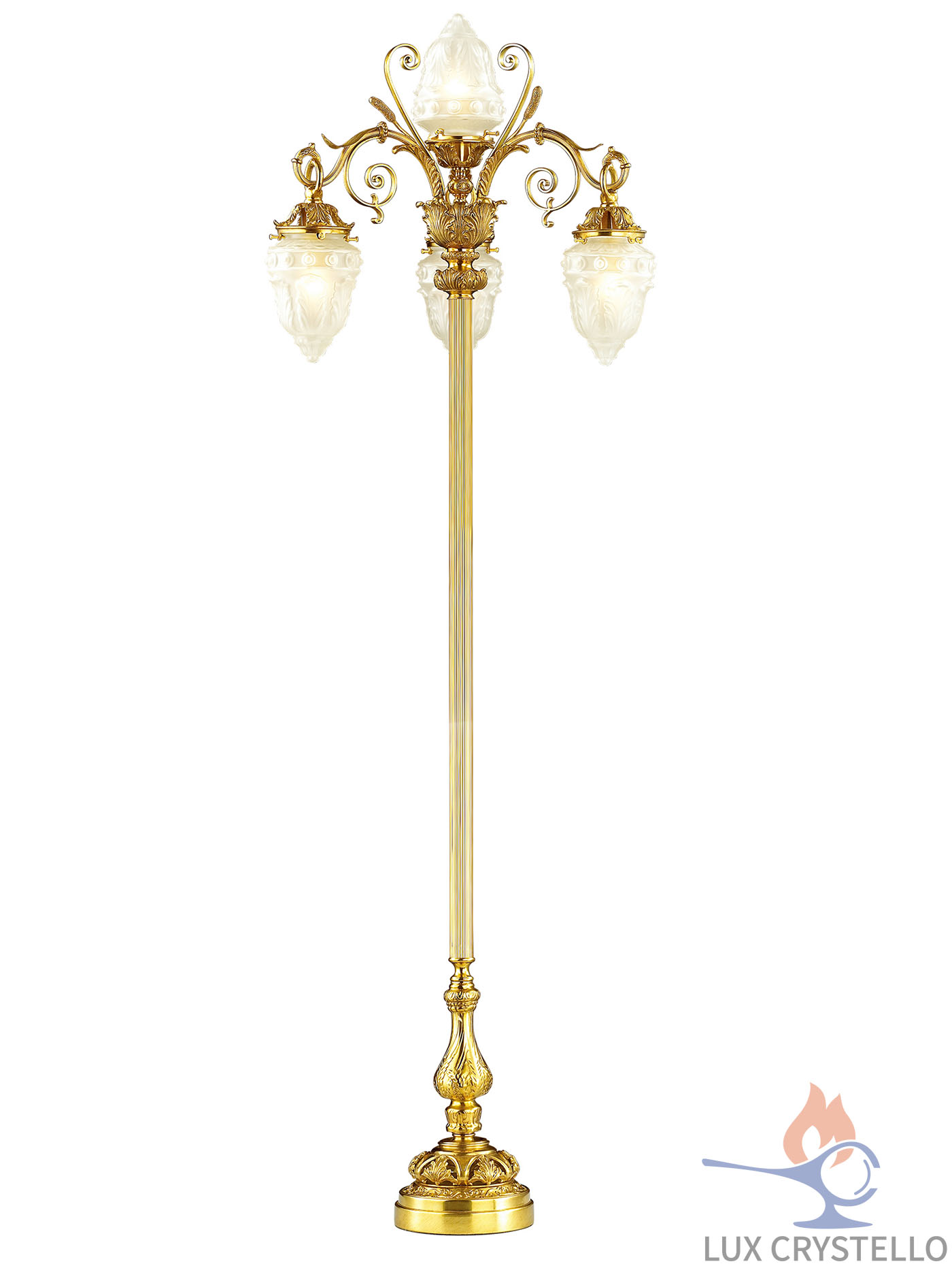 french style Brass floor lamps manufacturer-ML1643-3+1