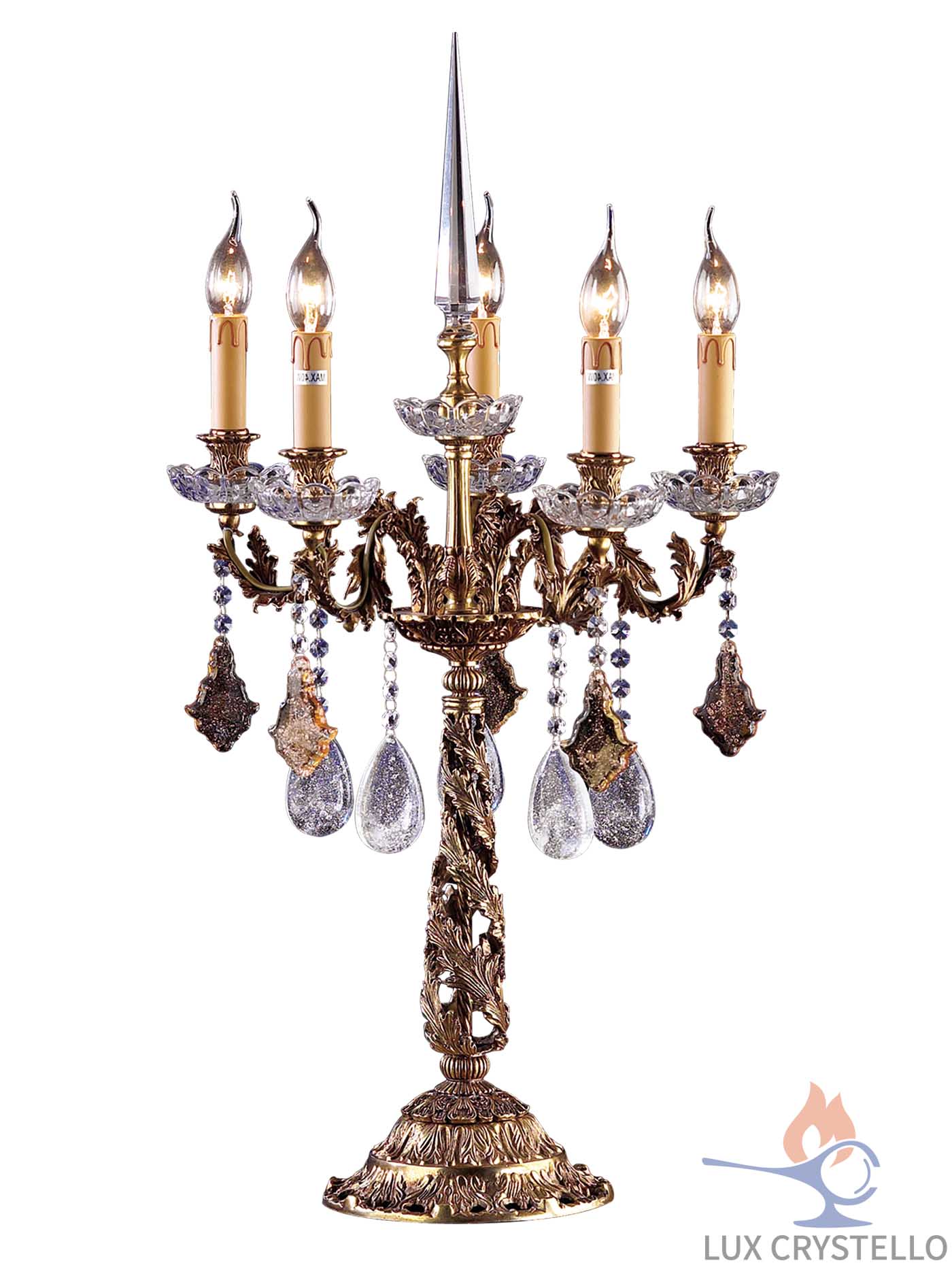 french style Brass table lamps manufacturer-MT0639-5