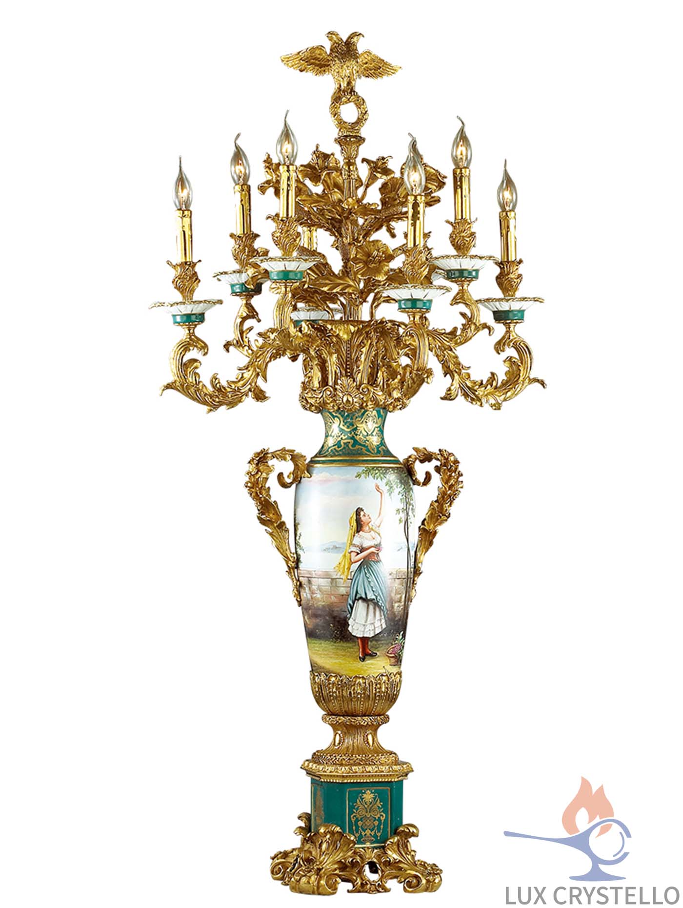 french style Brass table lamps manufacturer-MT1468-8