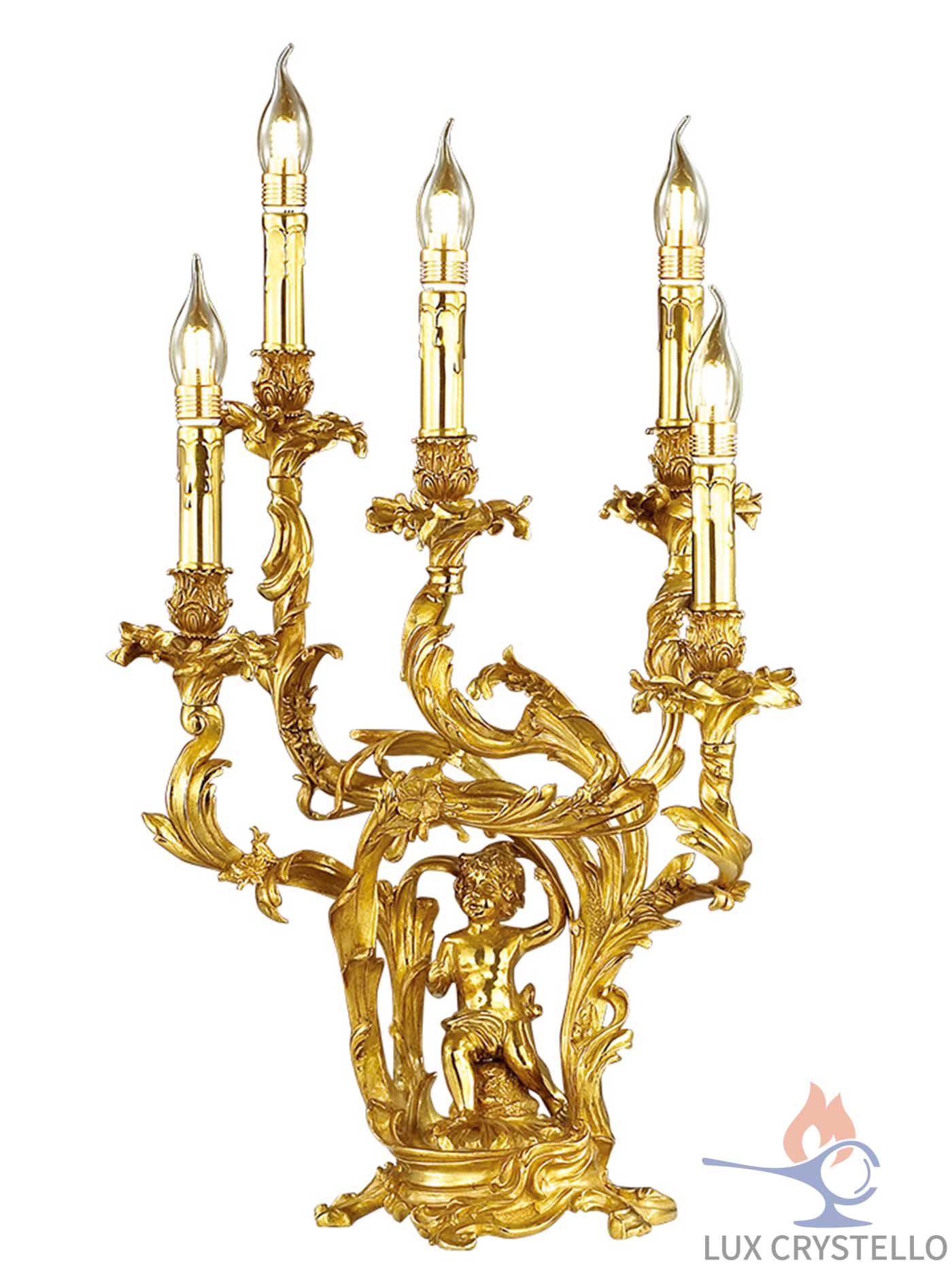 french style Brass table lamps manufacturer-MT1535-5A
