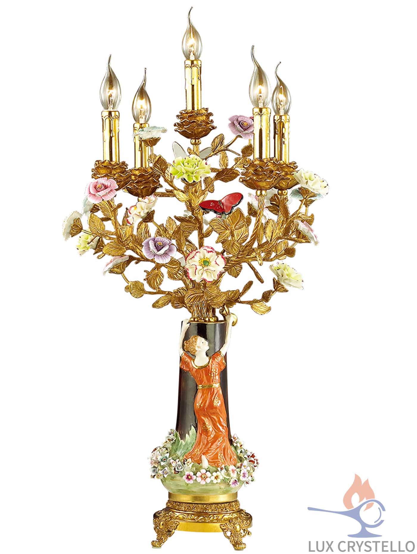 french style Brass table lamps manufacturer-MT1652-4