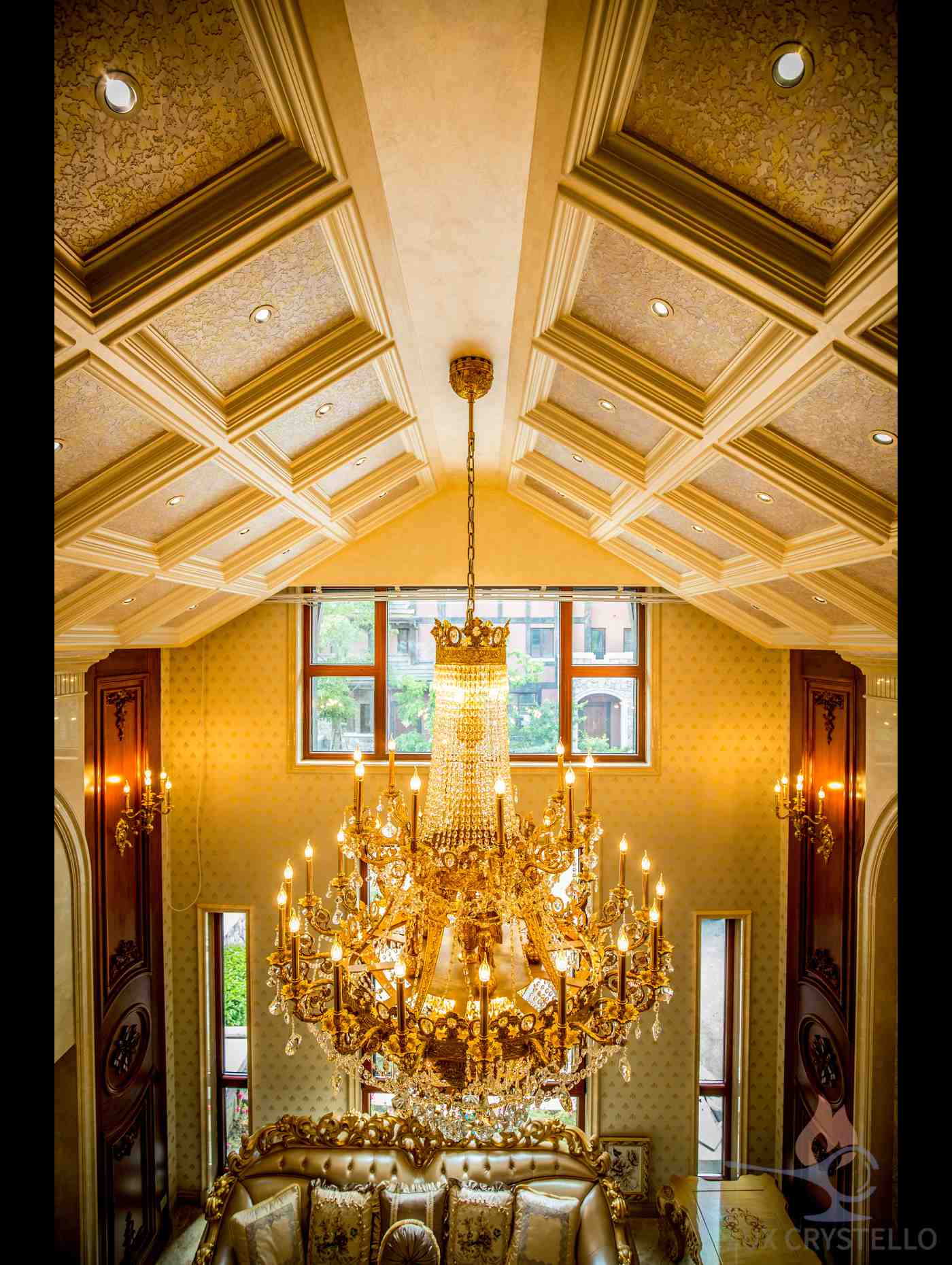 vintage brass chandeliers