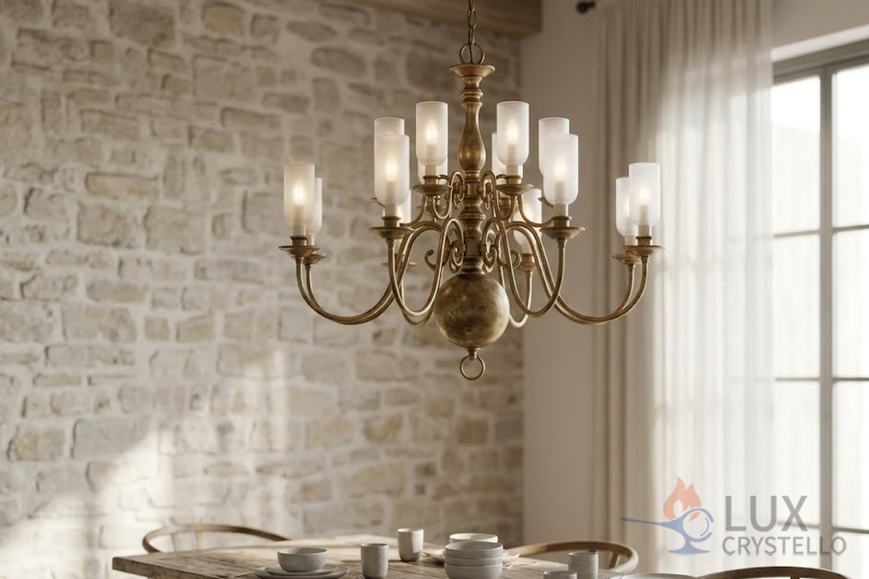 French country brass lighting fixtures