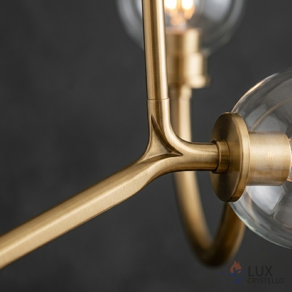 Merging Rustic Charm with Contemporary Elegance: The French Country Modern Brass Chandelier