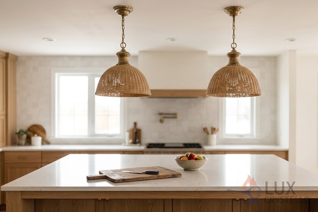 French country modern brass lighting