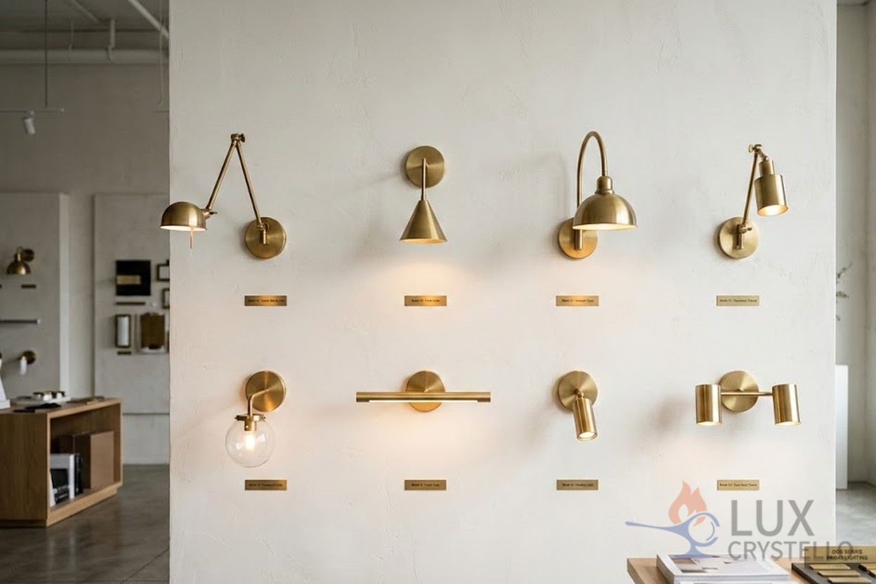 custom lost wax copper wall light
