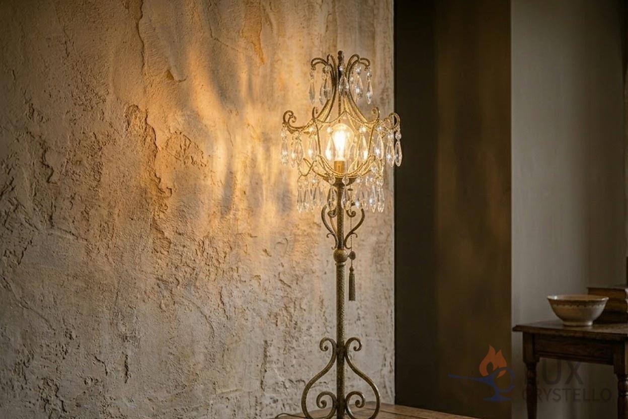 baroque brass table lamp