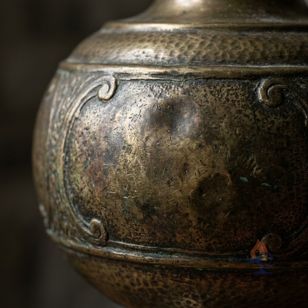lost wax copper antique lamp