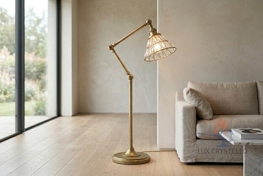 Baroque Brass Floor Lamp for Elegant Interior Lighting Baroque Brass Floor Lamp for Elegant Interior Lighting