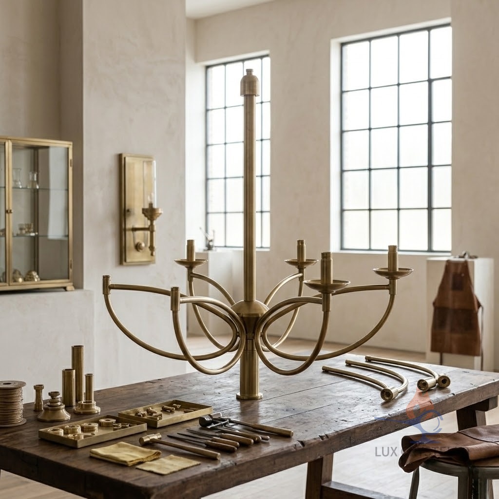 lost wax copper chandelier custom factory