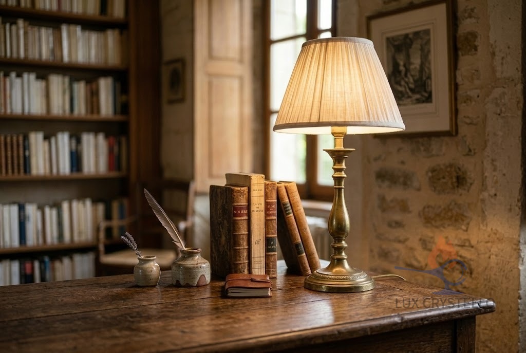 lost wax copper table lamp production