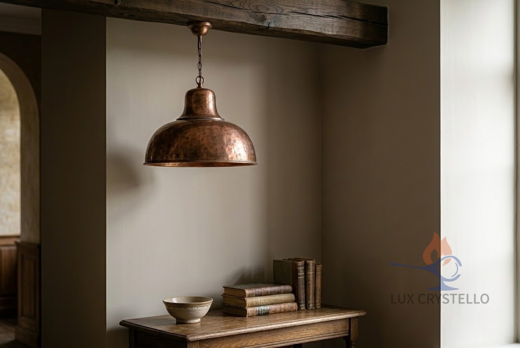 french copper pendant light