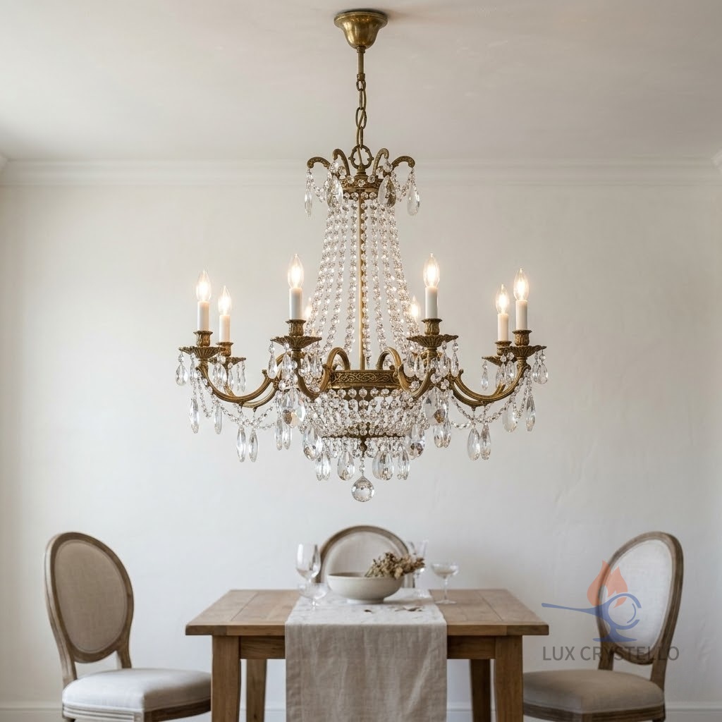 french crystal chandelier