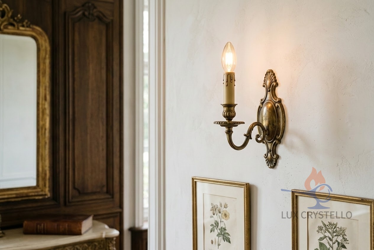 custom lost wax copper wall mounted light