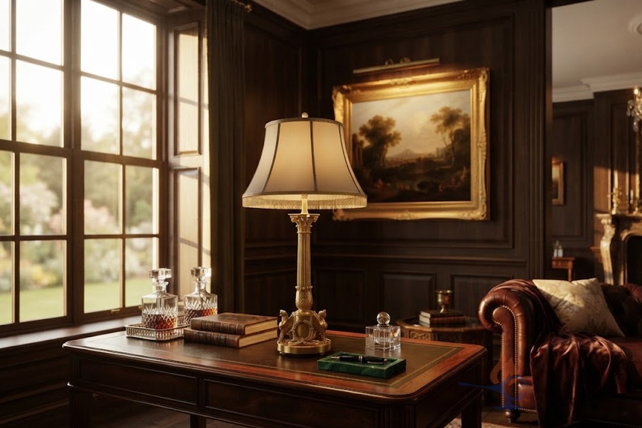 Empire style table lamp