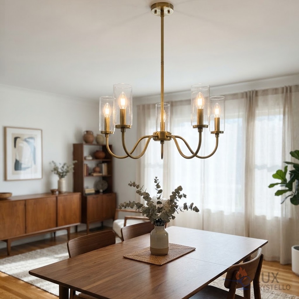 brass ceiling chandelier