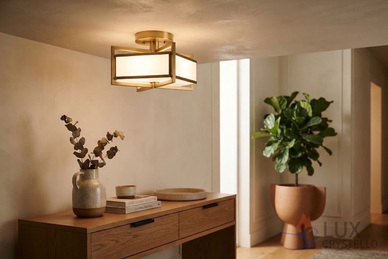 brass ceiling flush fixture
