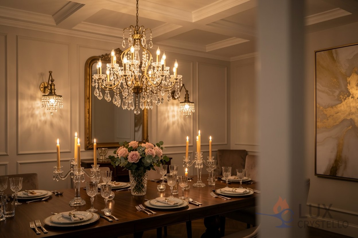 brass ceiling light