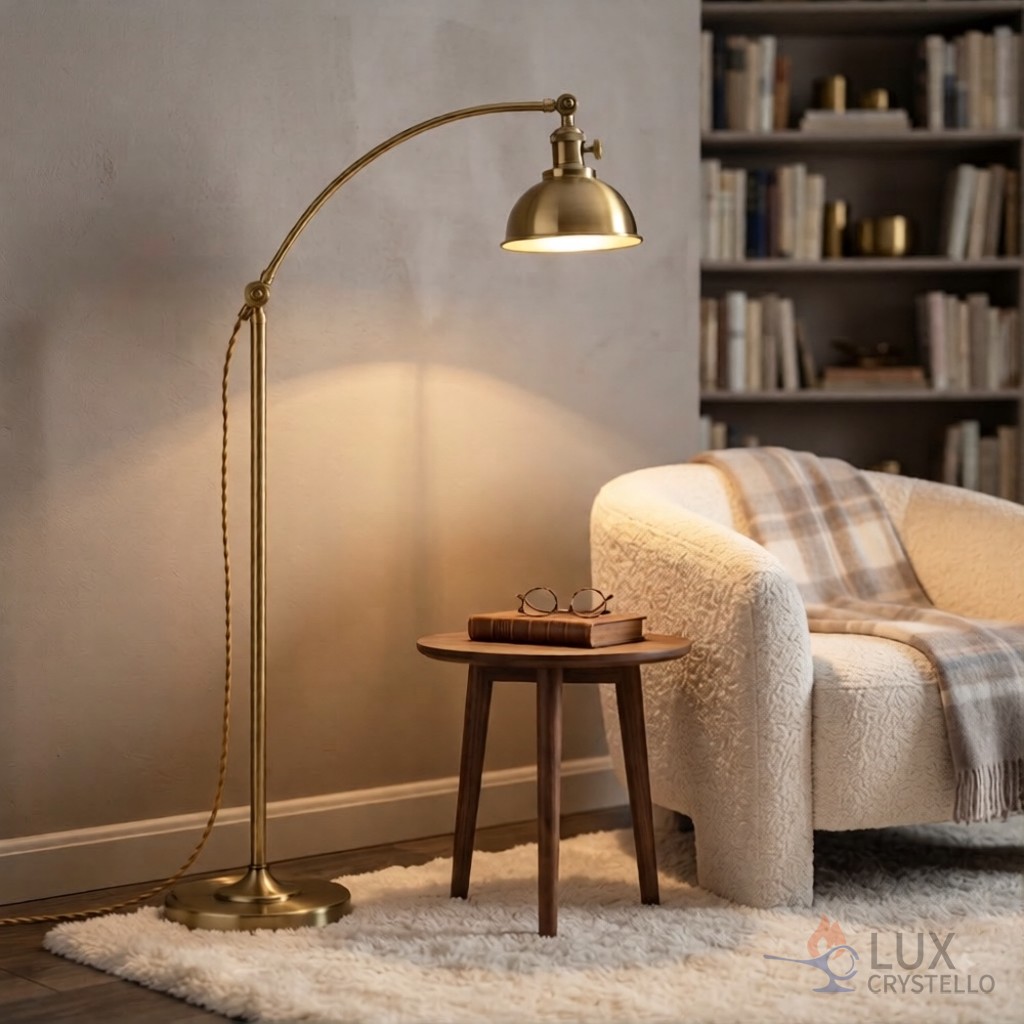 brass floor lamp