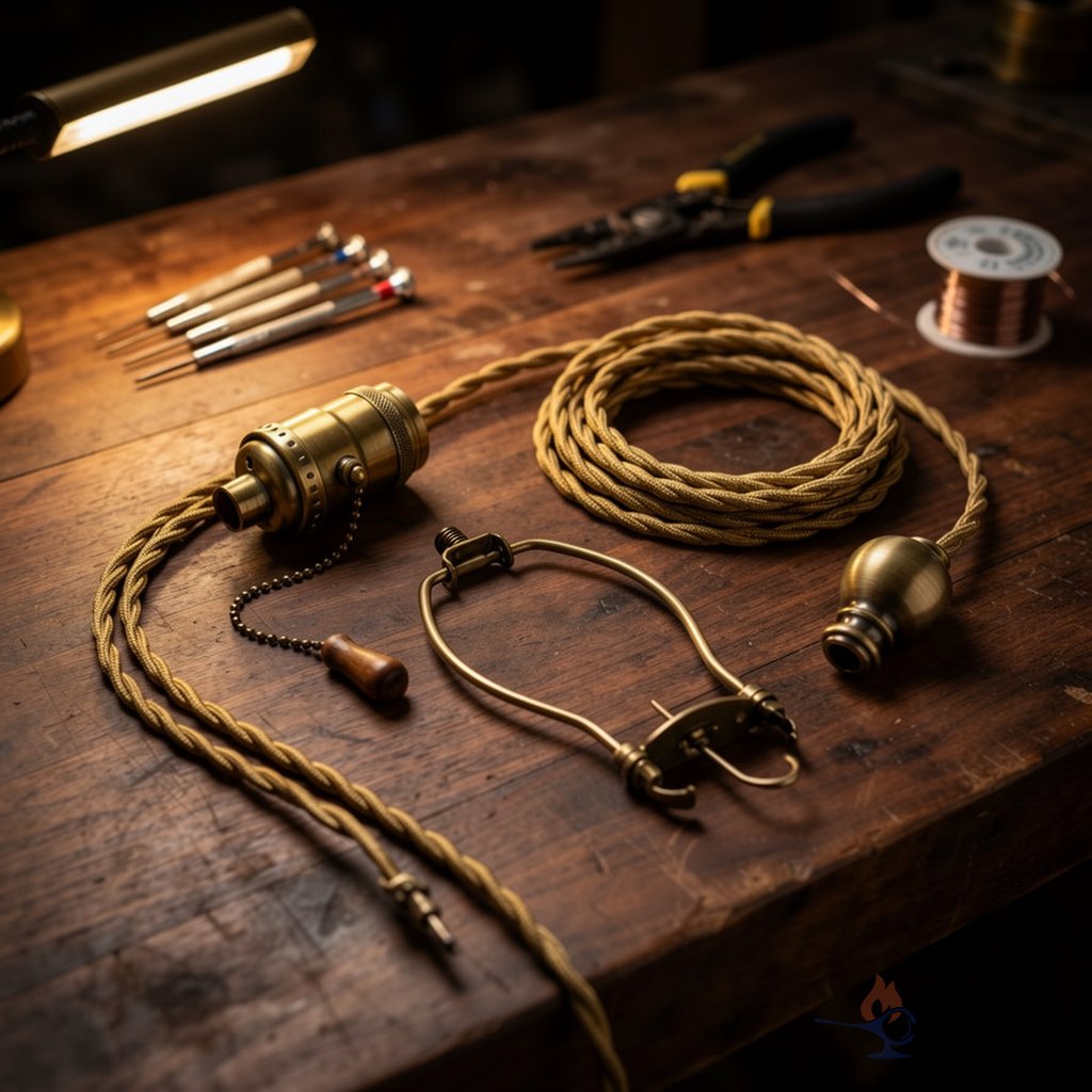 brass lamp kit