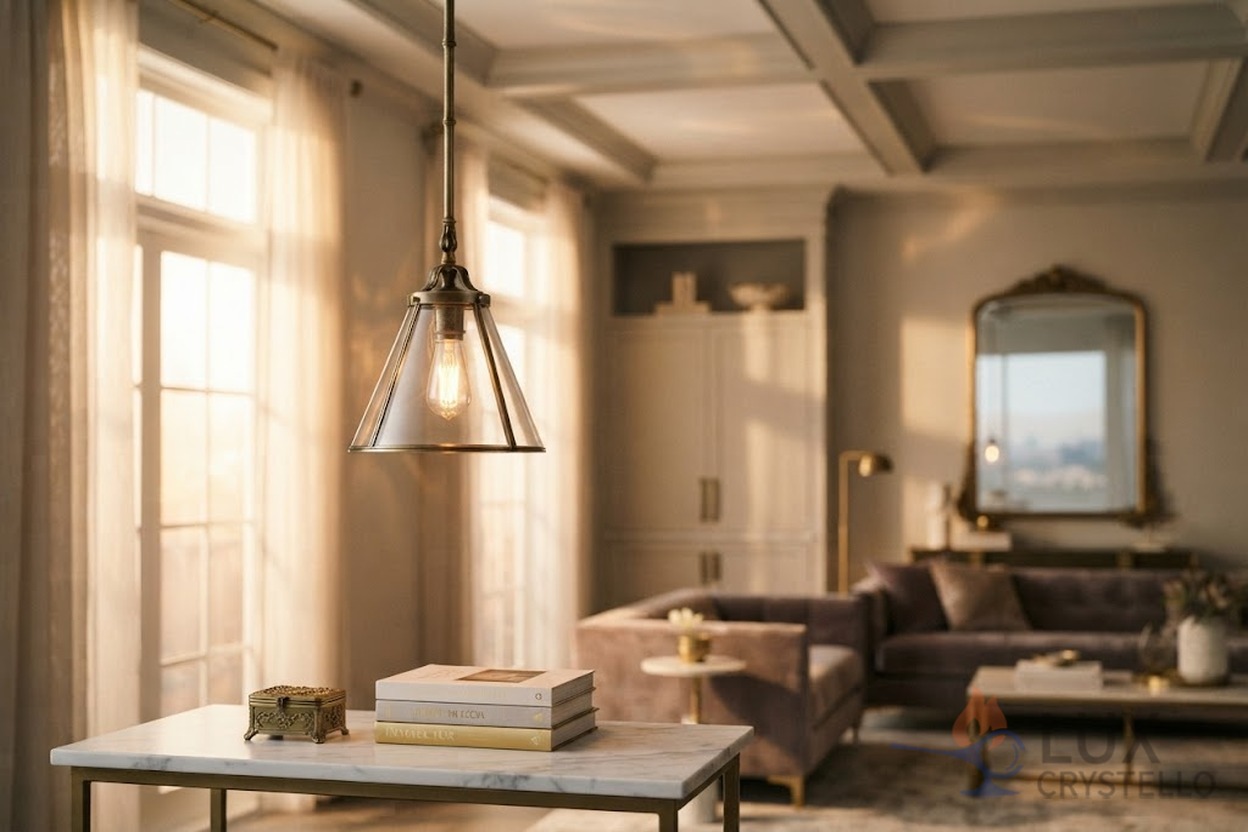 brass pendant light