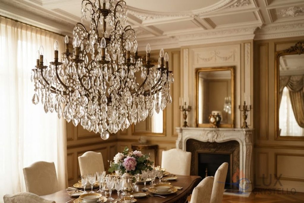 The Brass Crystal Chandelier Every Dining Room Wants The Brass Crystal Chandelier Every Dining Room Wants