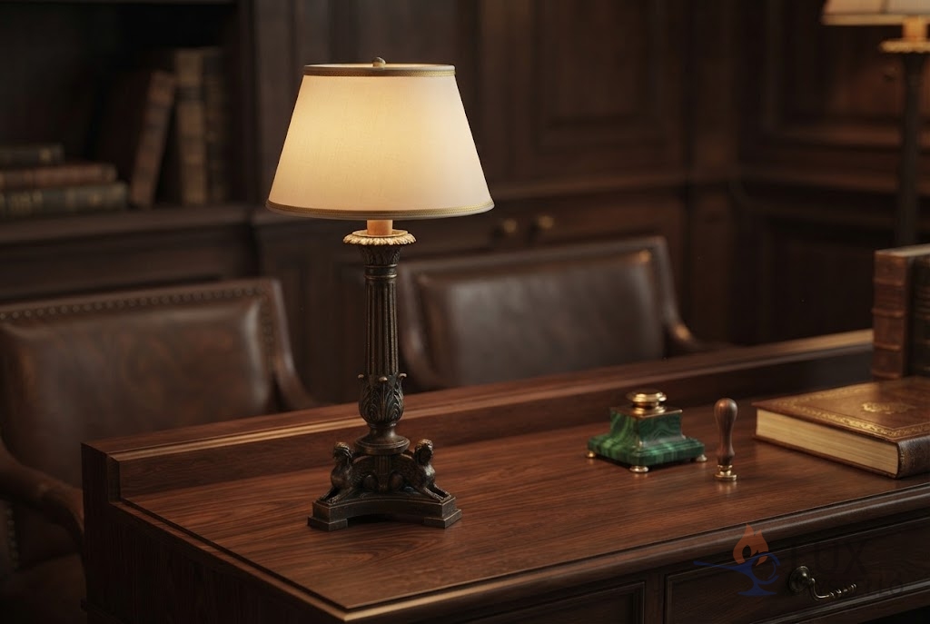How a Napoleon Style Antique Brass Lamp Ages Into a Room How a Napoleon Style Antique Brass Lamp Ages Into a Room