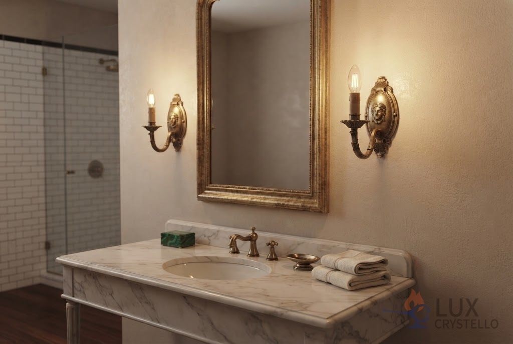 How a Napoleon Style Brass Wall Mounted Light Frames a Wall How a Napoleon Style Brass Wall Mounted Light Frames a Wall