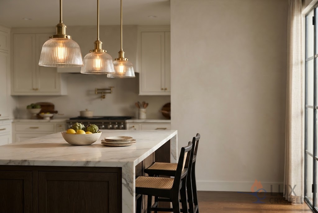 glass hanging lamp