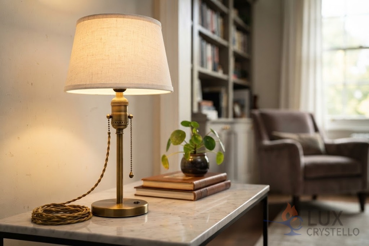 lamp hardware brass