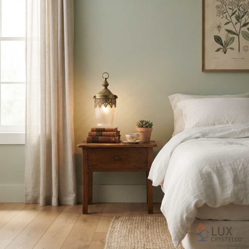 light french antique brass lamp