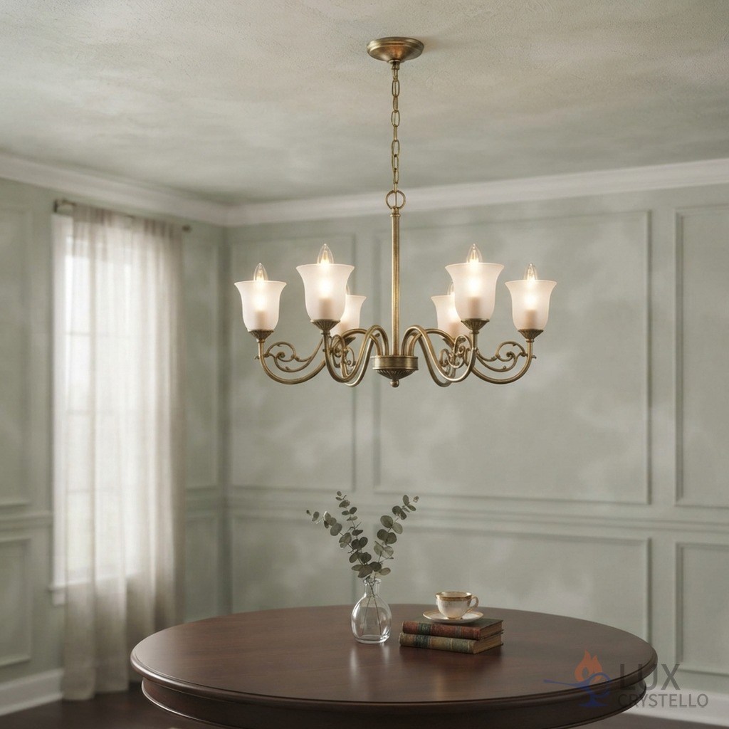 Sizing a Light French Brass Ceiling Chandelier Right Sizing a Light French Brass Ceiling Chandelier Right