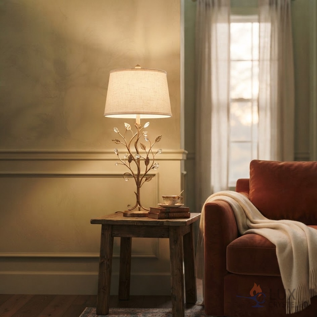 light french brass floor table lamp