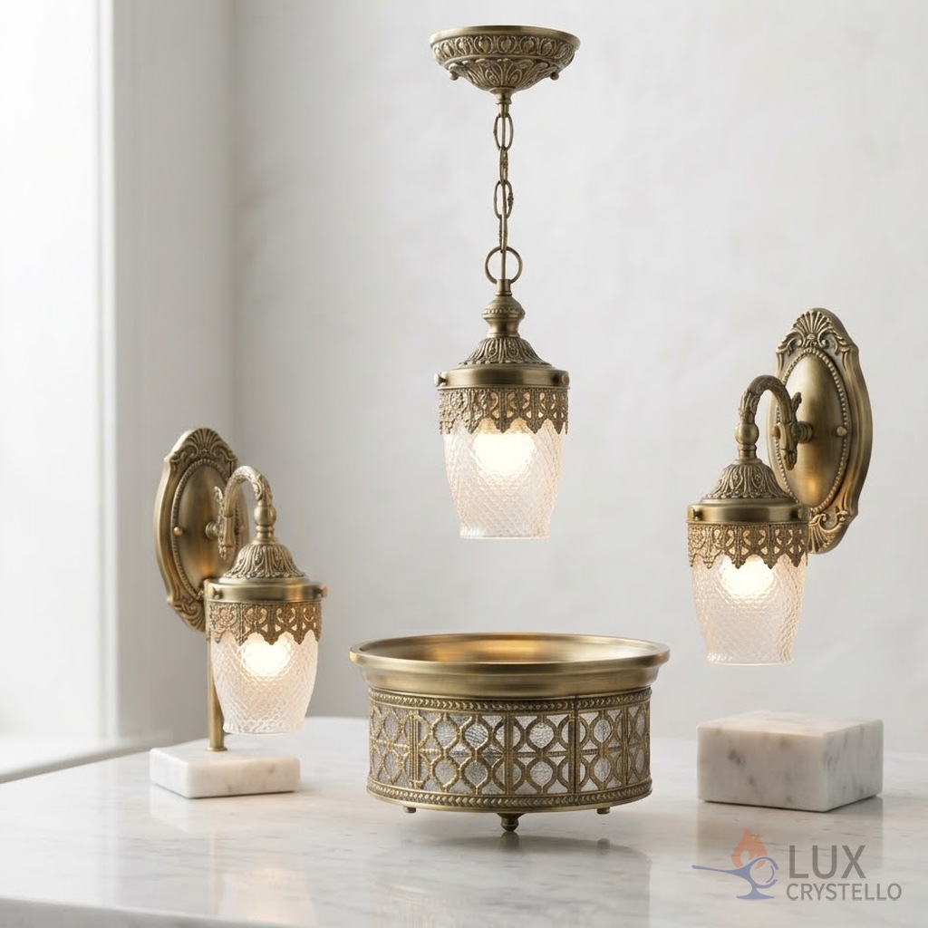 light french brass lighting fixtures