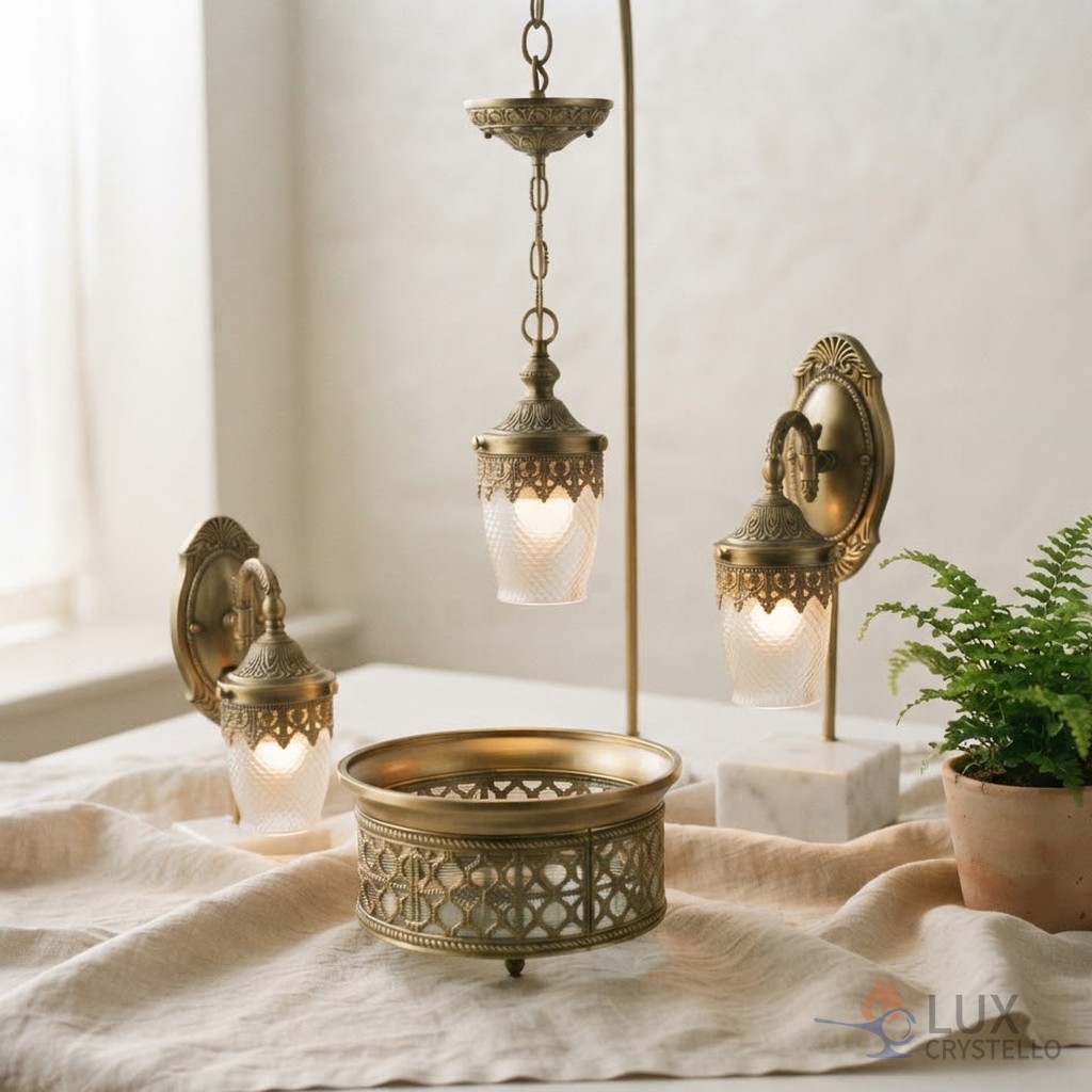 light french brass lighting