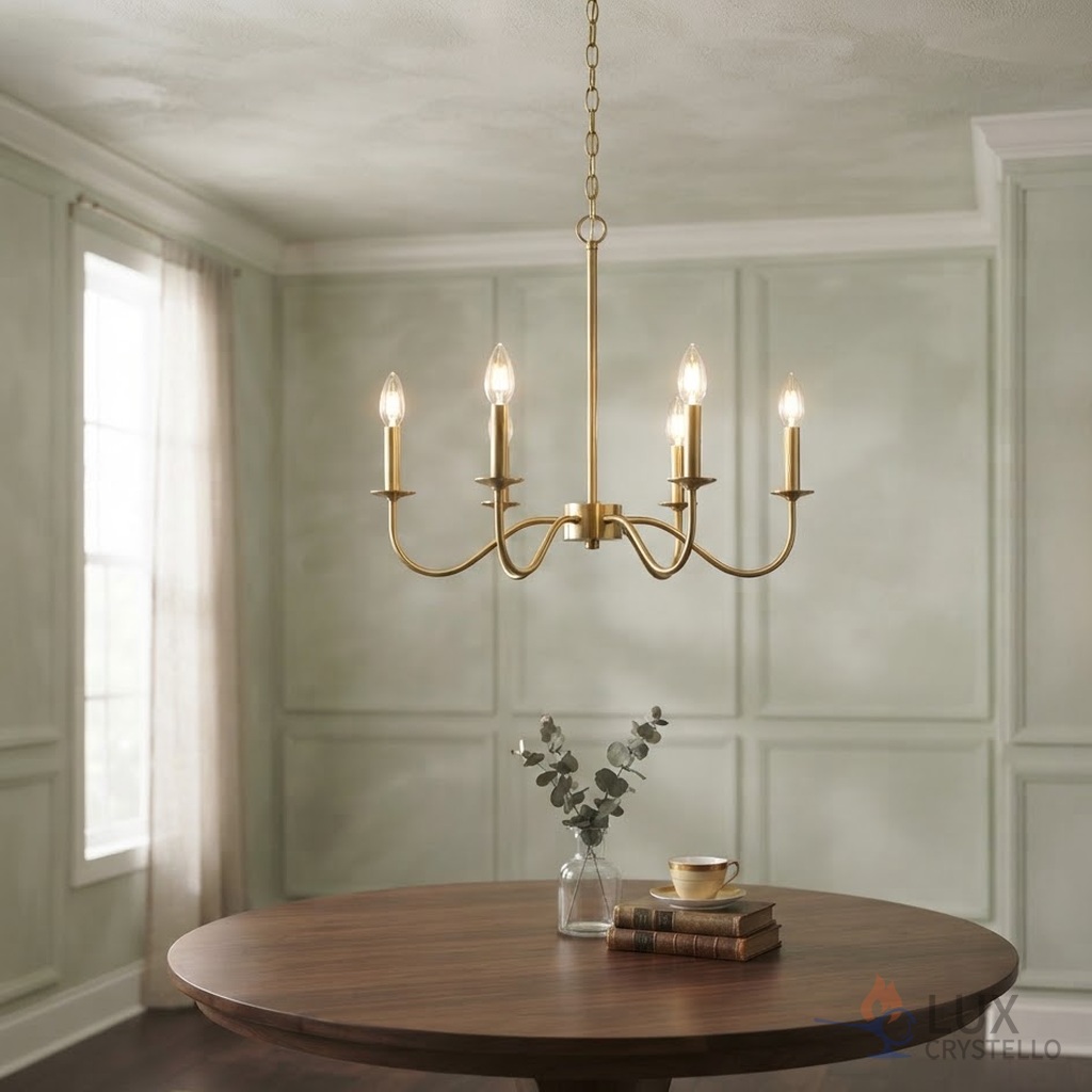 light french modern brass chandelier
