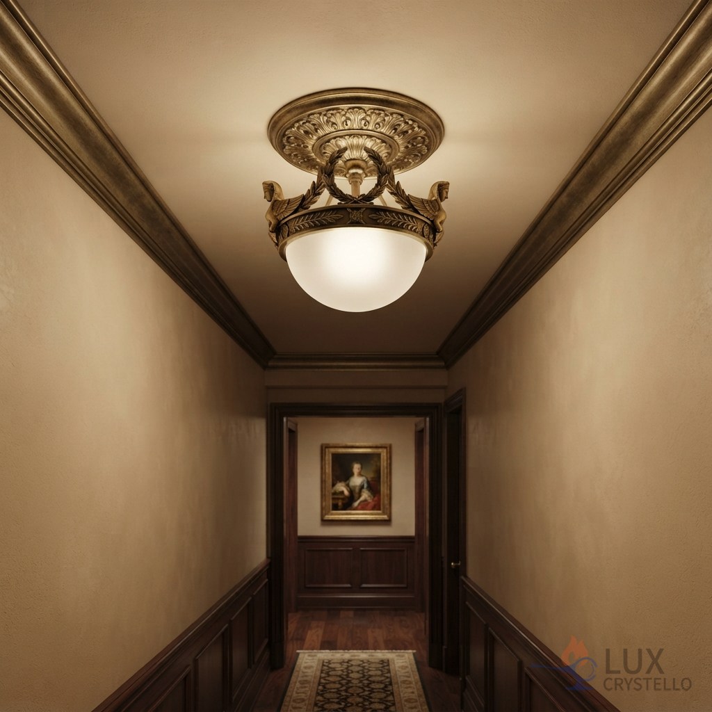 napoleon style brass ceiling light