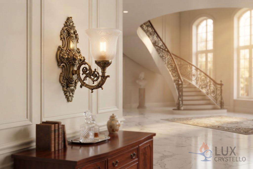 Where a Palace Style Brass Wall Light Makes the Strongest Impact Where a Palace Style Brass Wall Light Makes the Strongest Impact