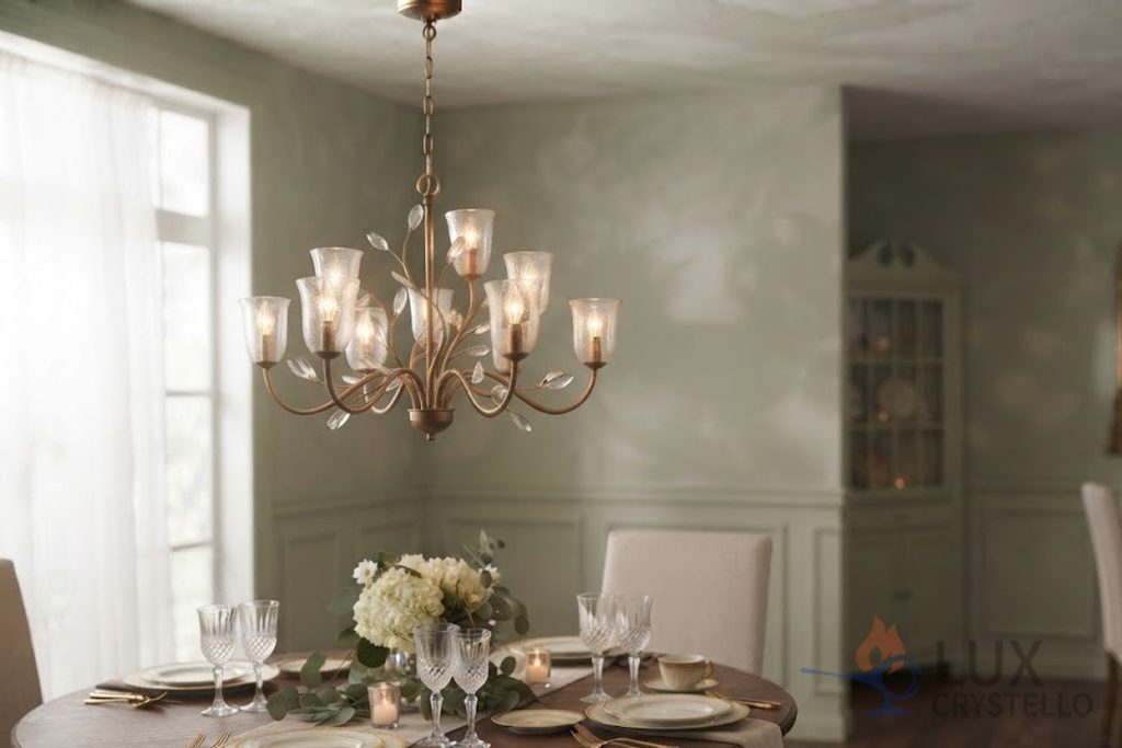 How a Light French Brass Glass Chandelier Softens a Room How a Light French Brass Glass Chandelier Softens a Room