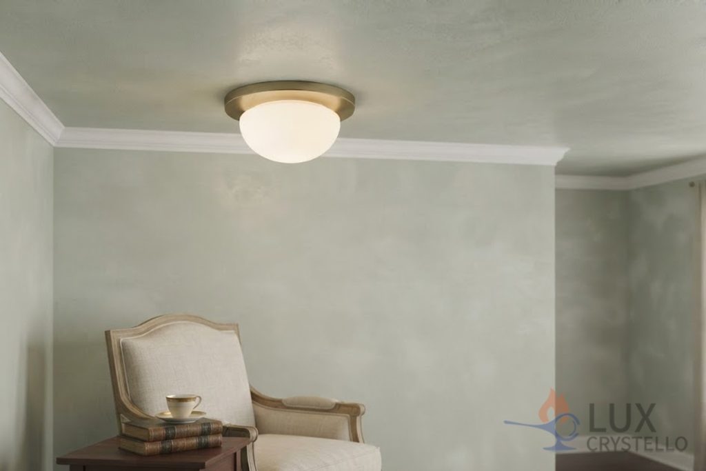 When a Light French Modern Brass Flush Mount Light Fits When a Light French Modern Brass Flush Mount Light Fits