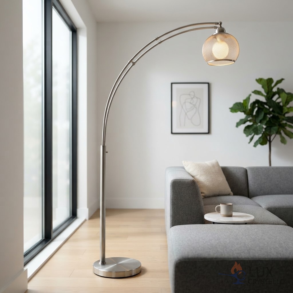 stainless floor lamp